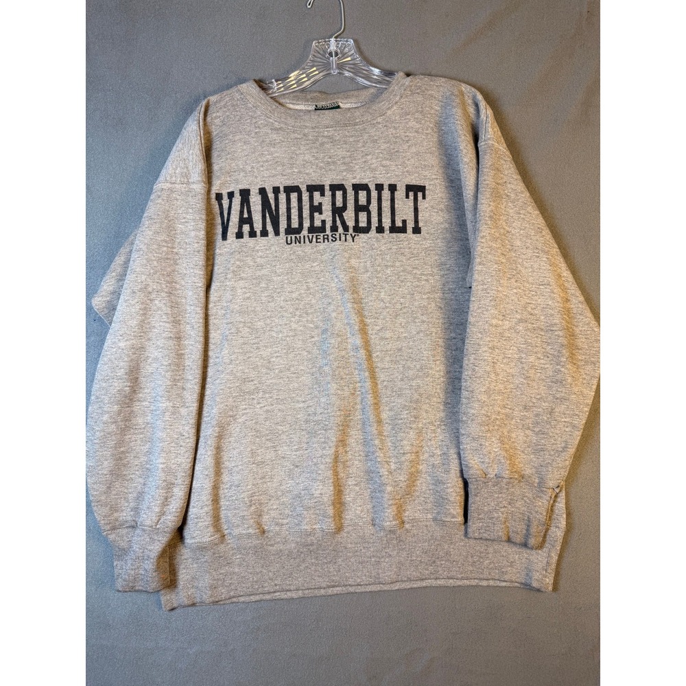 Vanderbilt University Sweatshirt Blue Large Crewneck Pullover College Commodores